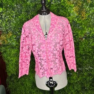 Lilly Pulitzer Pink Lace Jacket